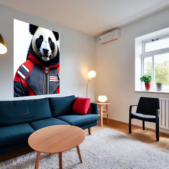 Panda dans Firefighter | AI Art Poster (Créateur téléchargé)