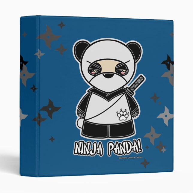 Panda de Ninja ! Avec le classeur de Shurikens (Devant/Côté)