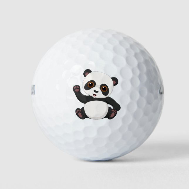 Panda design balles de golf (Devant)
