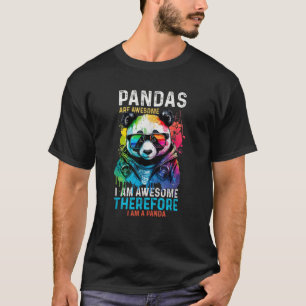 Panda Design For Men Women Boys Girls Panda Bear T-Shirt
