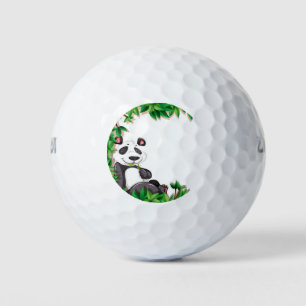 Panda design golf balls