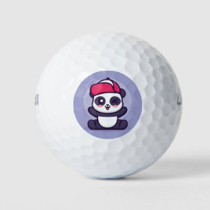 Panda design golf balls