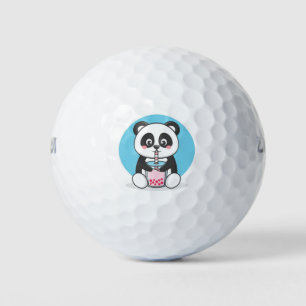 Panda design golf balls