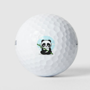 Panda design golf balls