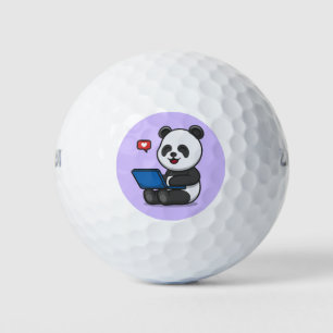 Panda design golf balls