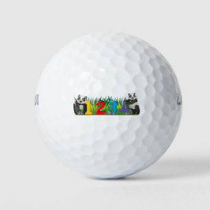 Panda design golf balls