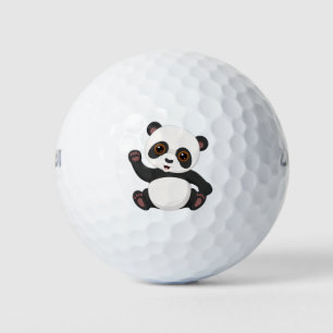 Panda design golf balls
