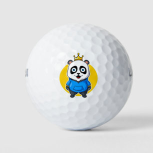 Panda design golf balls