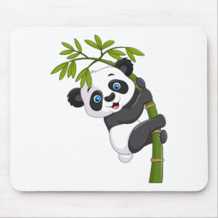 Panda design mouse pad