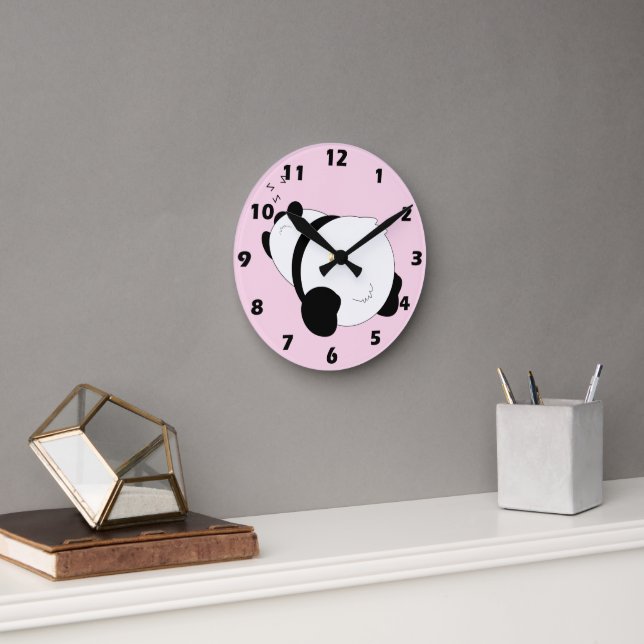 Panda Design Round Clock (Office)