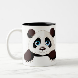 Panda design Two-Tone coffee mug
