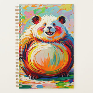 Panda d'ours géant abstrait coloré design