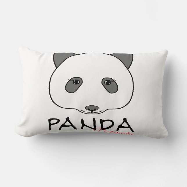 Panda Dreamer Lumbar Pillow (Front)