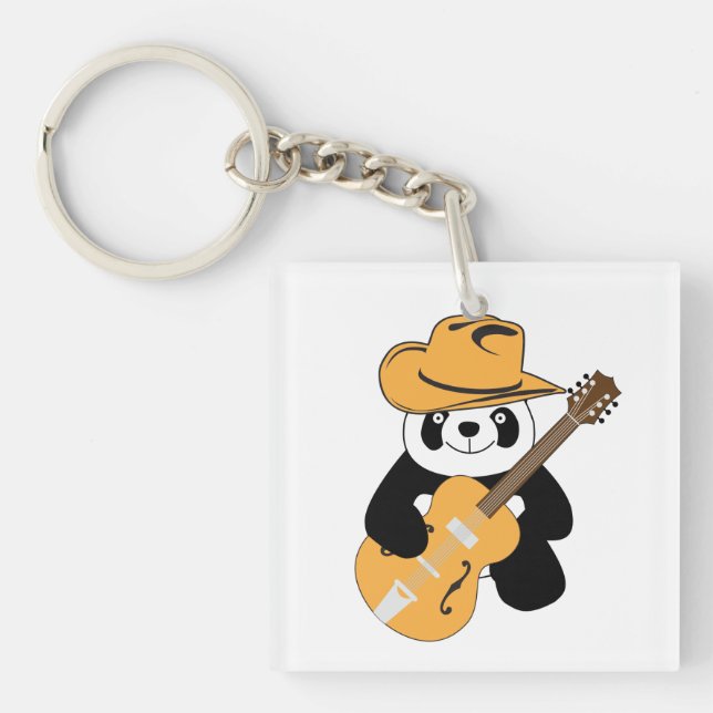 Panda drôle avec guitare (Devant)