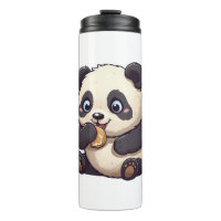Panda eating a cookie