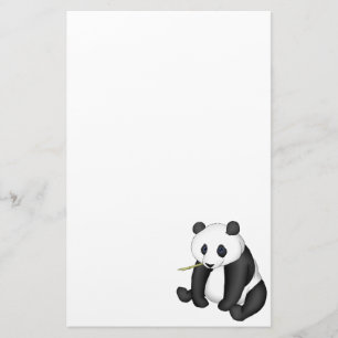 Panda Eating Bamboo Stationery