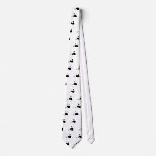 Panda eating Bamboo Tie