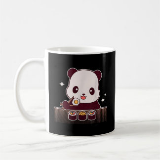 Panda Eating Sushi Panda Bear Coffee Mug