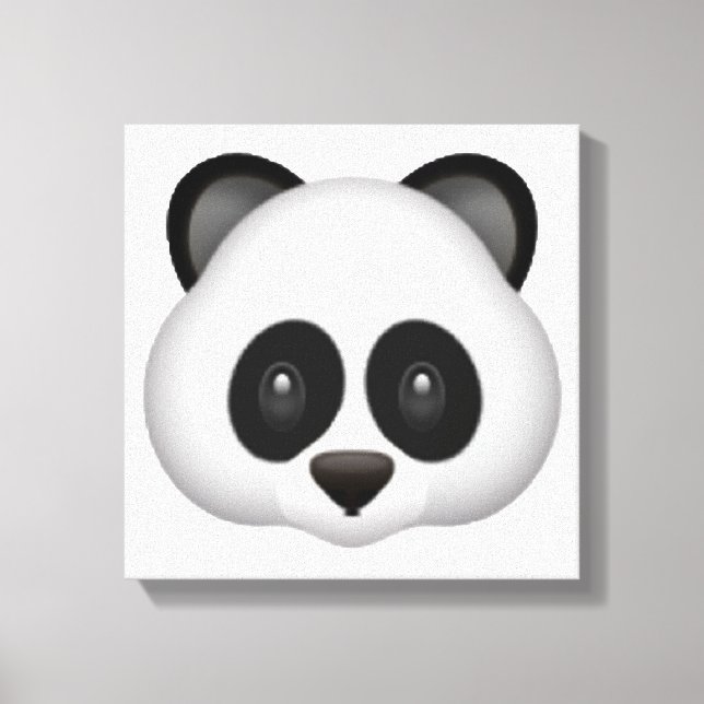 Panda - Emoji Canvas Print (Front)