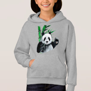 Panda et bambou de ondulation