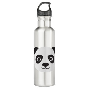 Panda Face Black and White Bear 710 Ml Water Bottle