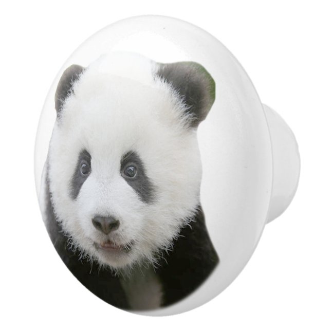Panda Face Ceramic Knob (Right)