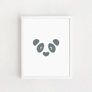 Panda Face Poster