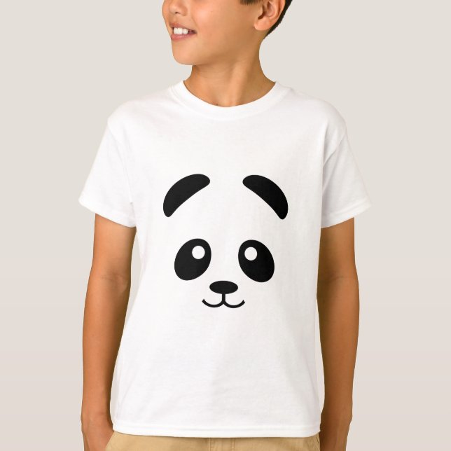 Panda face T-shirt | Cute panda bear face T-shirt (Front)