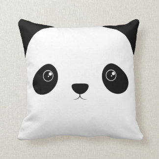 Panda Face Throw Pillow