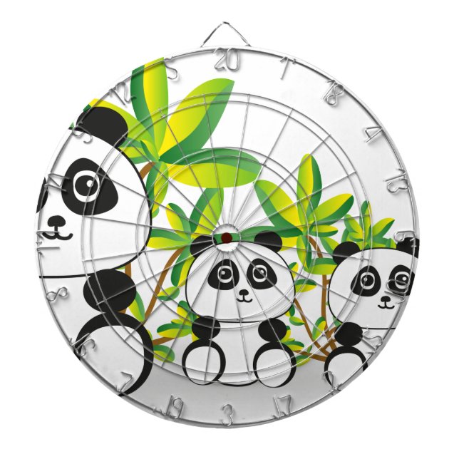 Panda Family Dartboard (Front)
