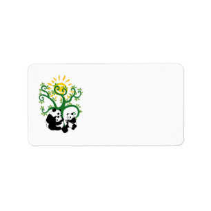 Panda Family Tree Label