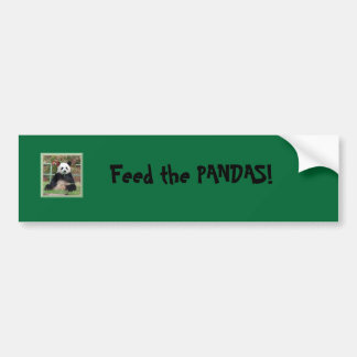 panda, Feed the PANDAS! Bumper Sticker