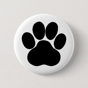 Panda feet design 2 inch round button