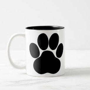 Panda feet design Two-Tone coffee mug