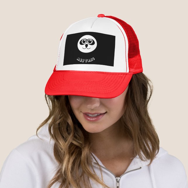 Panda Fighter Face mignonne Casquette à l'air élég (En situation)