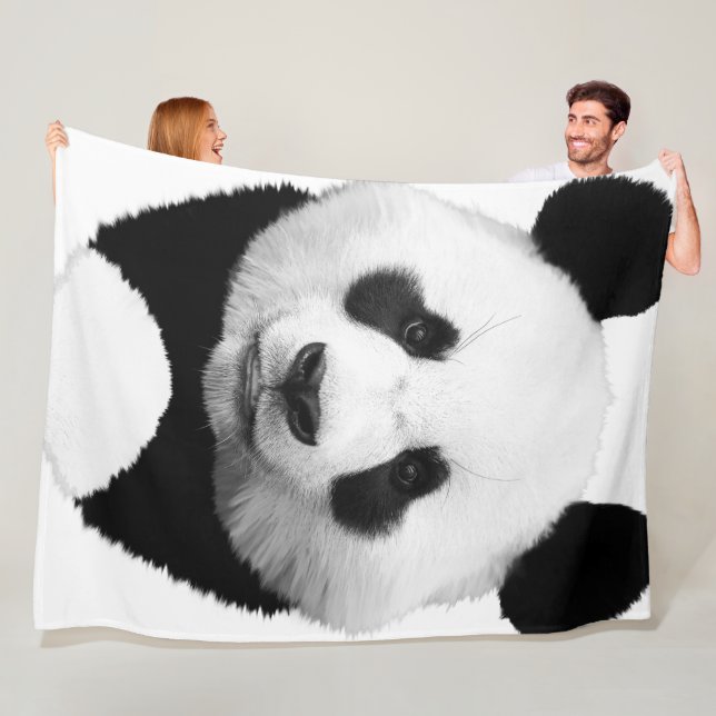 Panda Fleece Blanket (In Situ)