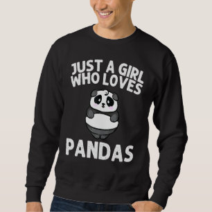 Panda For Girls Kids Panda Bear Animal Sweatshirt