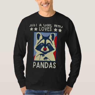 Panda For Girls Women Panda Bear Animal T-Shirt