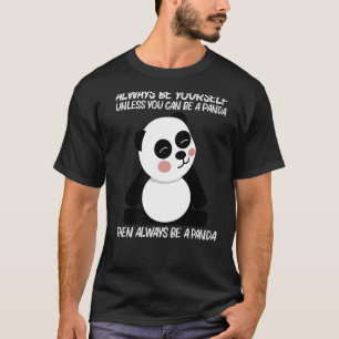 Panda For Men Women Black White Bear Cub   4 T-Shirt