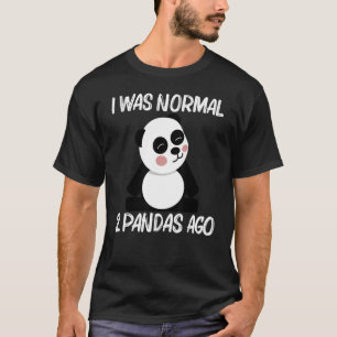 Panda For Men Women Black White Bear Cub T-Shirt
