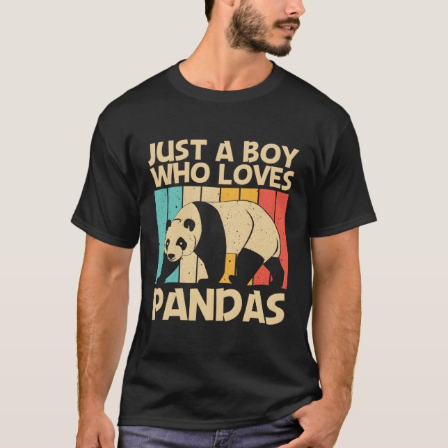 Panda For Panda Bear Animal T-Shirt (Front)