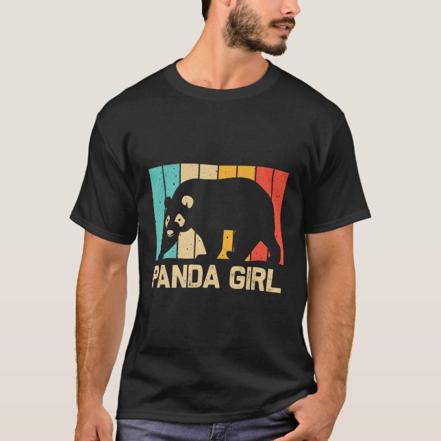 Panda For Panda Bear Animal Zookeeper T-Shirt (Front)