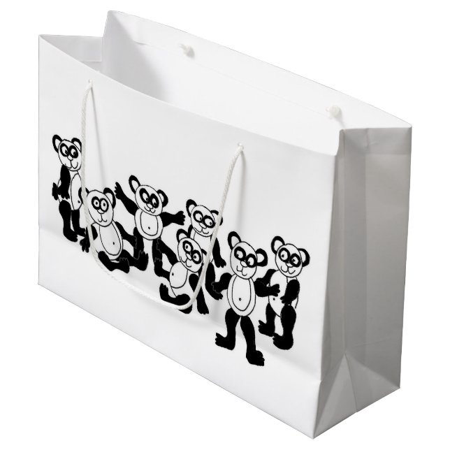 panda friends gift bag (Front Angled)