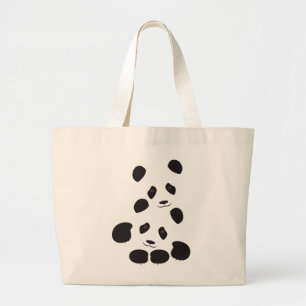 Panda Friendship Large Tote Bag