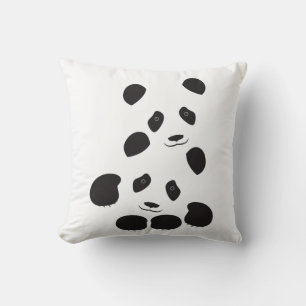 Panda Friendship Throw Pillow