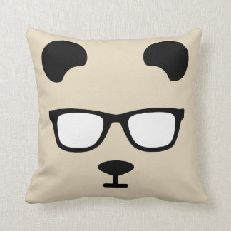 Panda geek throw pillow