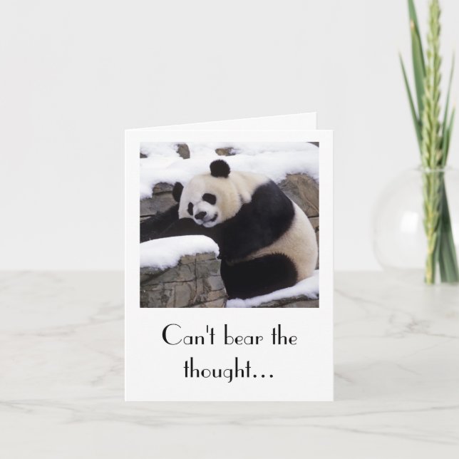 Panda Get Well Card (Front)