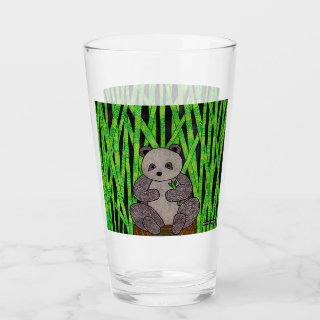 Panda - Glass Cup (Front)