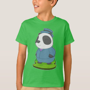 Panda Groom Suit Wedding T-Shirt