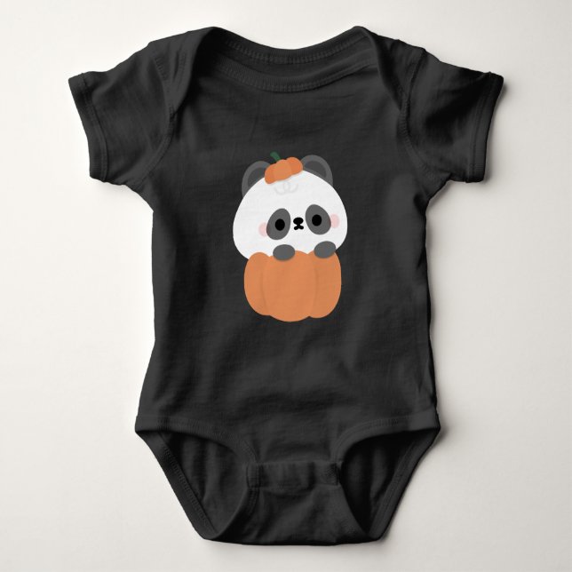 Panda Halloween Baby Bodysuit (Front)